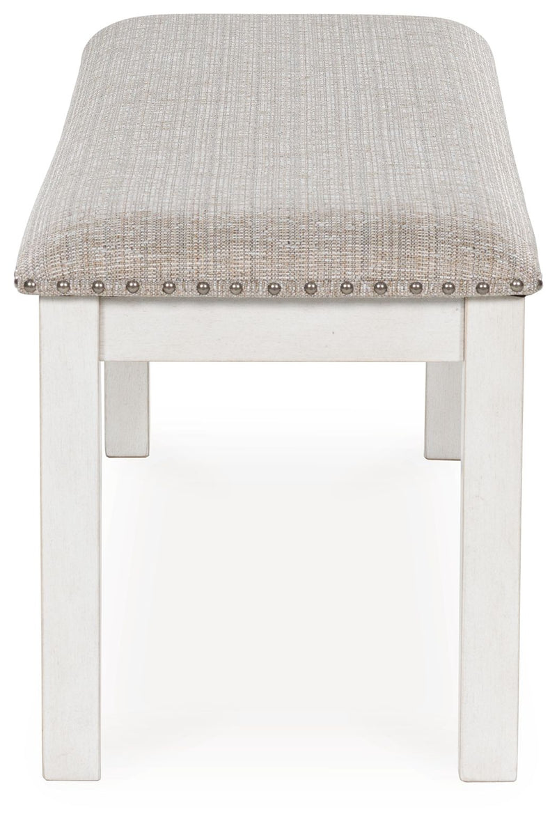 Robbinsdale - Large Upholstered Dining Room Bench - Antique White