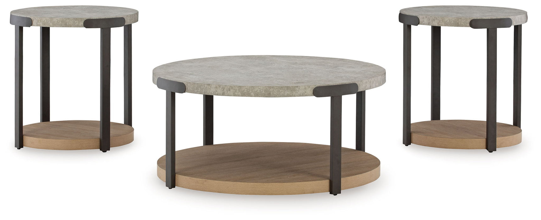 Darthurst - Occasional Table Set (Set of 3) - Light Brown