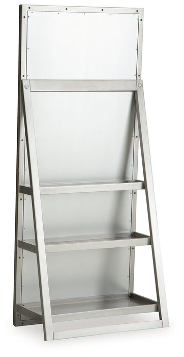 Evesen - Floor Standing Mirror With Storage - Champagne