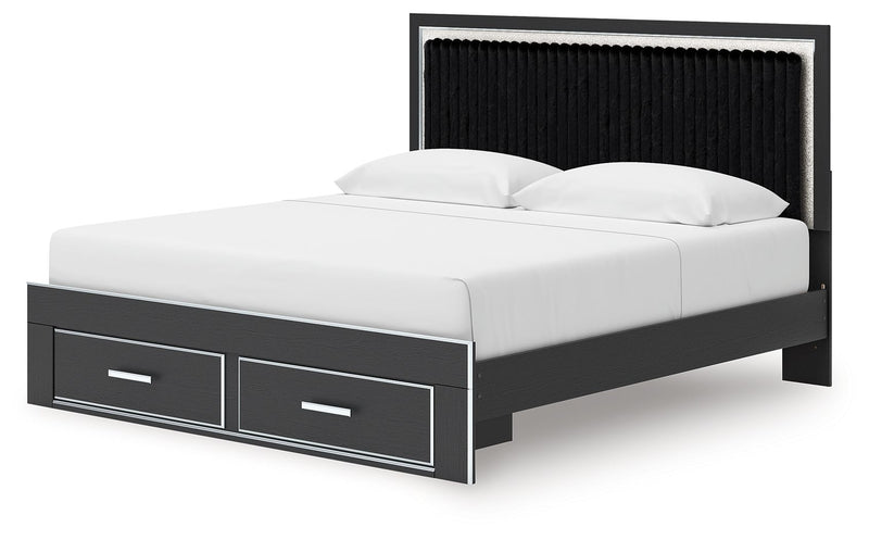 Zuraleus - Upholstered Panel Platform Storage Bed