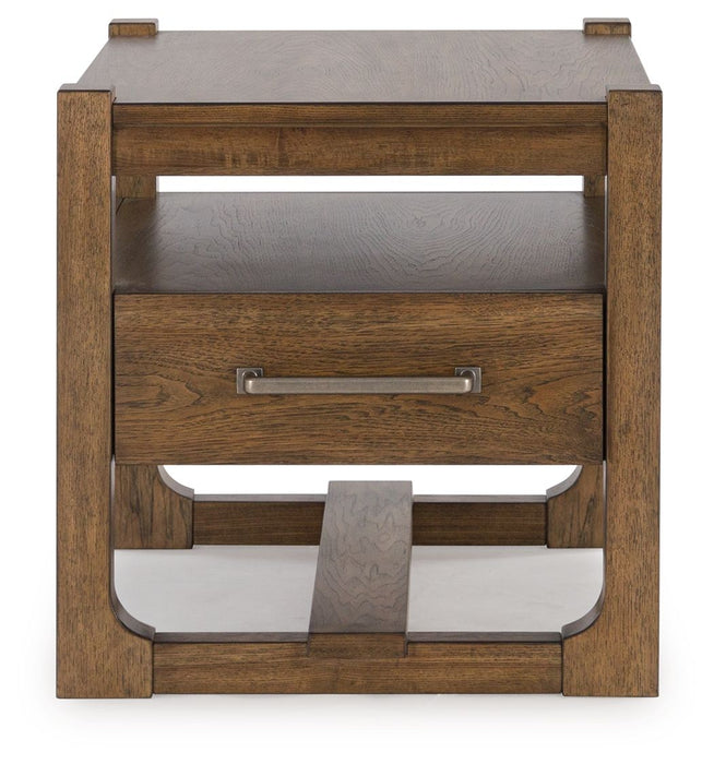 Cabalynn - Square End Table - Light Brown
