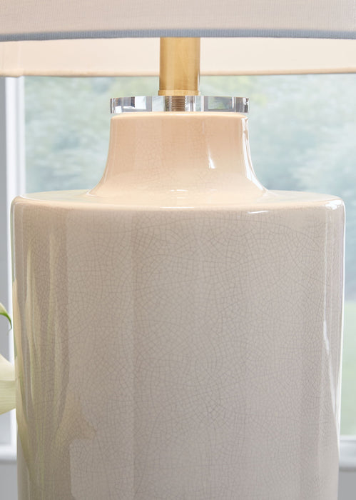Cylener - Ceramic Table Lamp - Off White