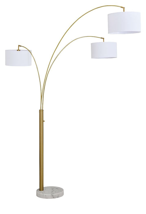 Valo - Metal Arc Lamp - Gold Finish