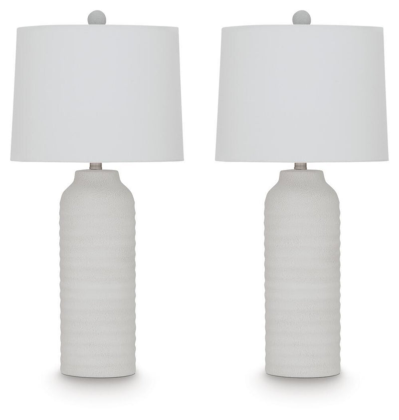 Vauville - Poly Table Lamp (Set of 2) - White