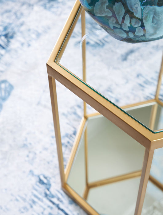 Veerwick - Accent Cocktail Table - Gold Finish