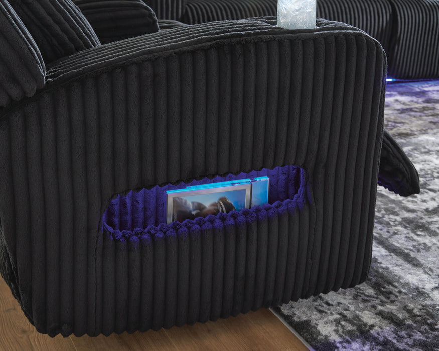 Forest Lake Power Reclining Loveseat with Console
