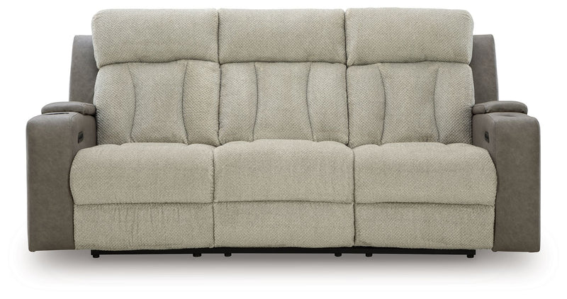 WhipLash - Power Reclining Sofa With Adj Headrest - Sisal