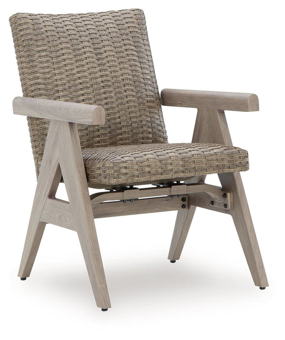 Cliff Trails - Rocking Arm Chair (Set of 2) - Beige