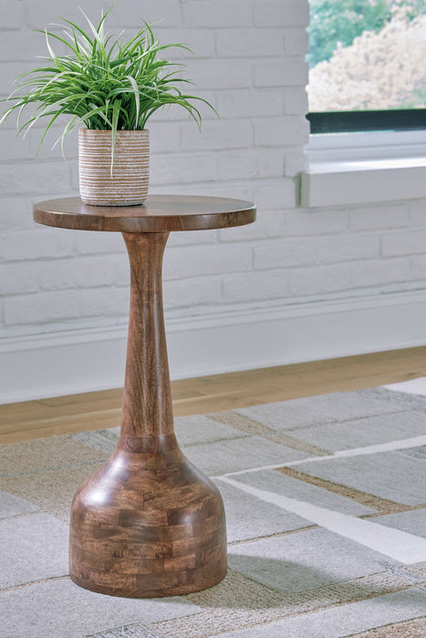 Joville - Accent Table - Medium Brown