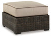 Coastline Bay Outdoor Ottoman with Cushion image