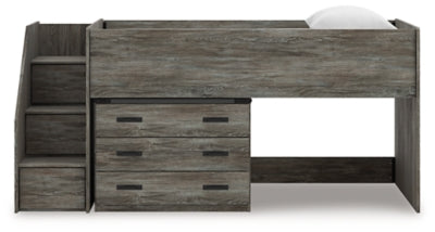 Frandern Loft Bed with Drawer Storage