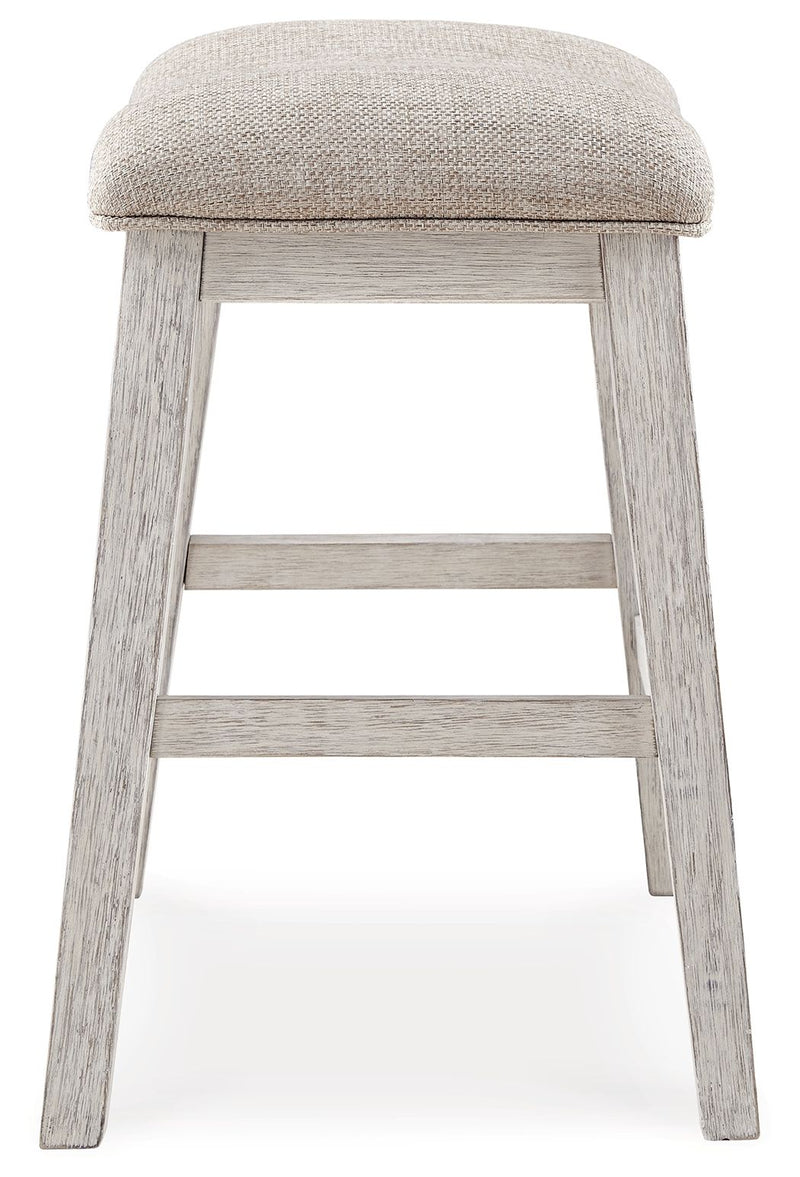 Skempton - Upholstered Stool (Set of 2) - White