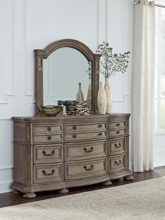 Ardenfield - Dresser And Mirror - Light Brown