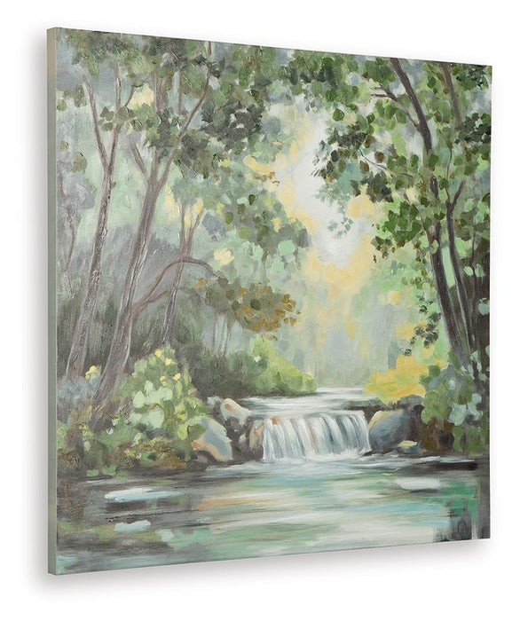 Evermaddick - Wall Art - Green / Gray / White