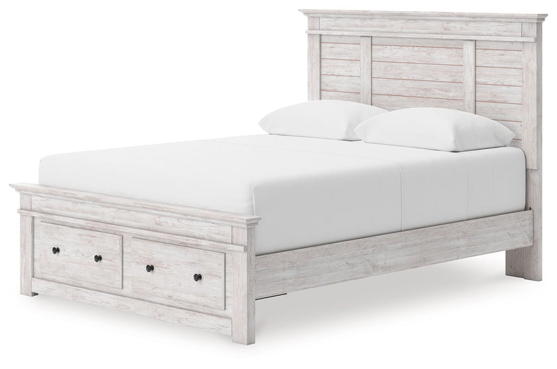 Makidern - Panel Storage Bed
