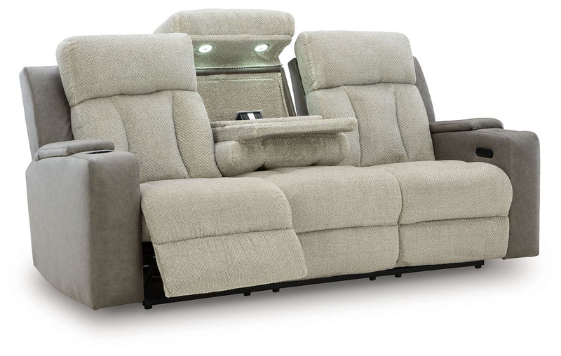 WhipLash - Power Reclining Sofa With Adj Headrest - Sisal